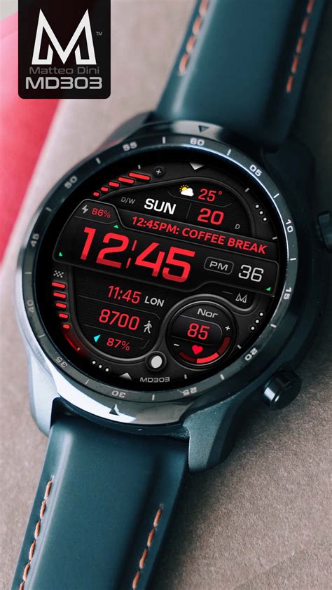 MD303 Digital Watch Face Matteo Dini MD Wear OS Tizen