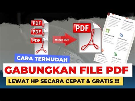 Cara Gabungkan File Pdf Termudah Youtube