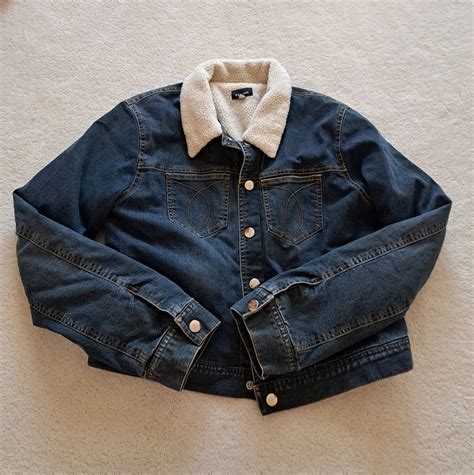 Sherpa Lined Blue Jean Jacket Gem