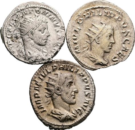 Imperio Romano Lot Of Ar Antoniniani Rome Rd Century Ad Incl