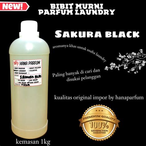 Jual Bibit Murni Parfum Laundry SAKURA BLACK Kemasan 1kg Kualitas