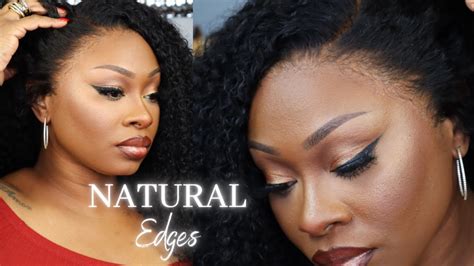 Kinky Natural Edges Ft Luvme 4c Edge Queen Youtube