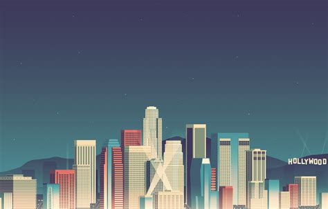 Wallpaper Lights Digital Art City Cityscape Night Architecture