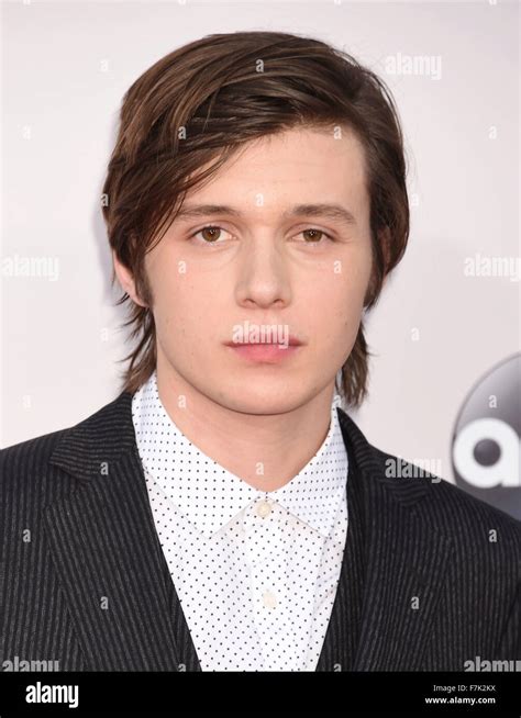 NICK ROBINSON US film actor in November 2015. Photo Jeffrey Mayer Stock ...