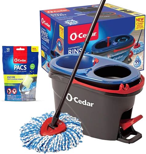 Amazon O Cedar Easywring Rinseclean Microfiber Spin Mop Bucket