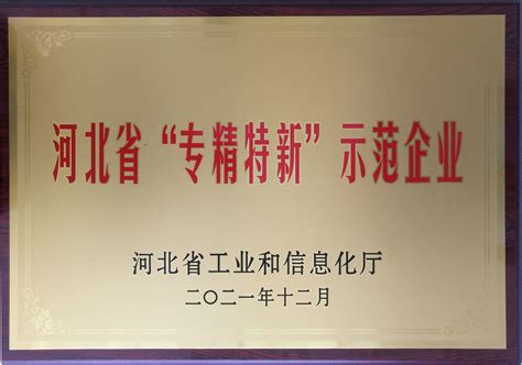 河北万矿机械厂获得河北省“专精特新”示范企业 我的网站