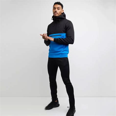 2023 Latest Design Slim Fit Tracksuit Men Hooded Cotton Sweat Suit