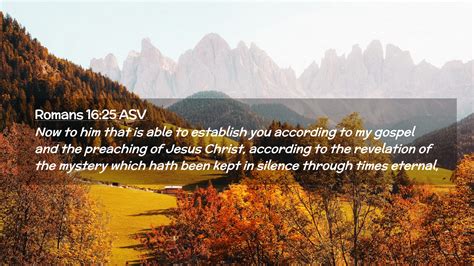 Romans 1625 Asv Desktop Wallpaper Now To Him That Is Able To