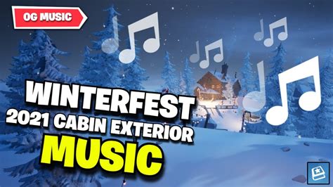 Fortnite Winterfest 2021 Cabin Exterior Music V19 01 Youtube