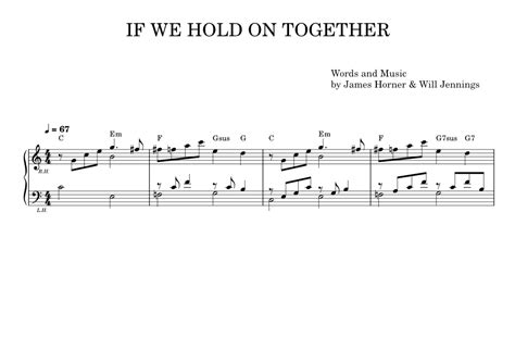 If We Hold On Together – Diana Ross - piano tutorial