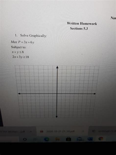 Solved Nar Written Homework Sections Solve Chegg