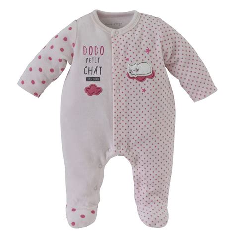 Pyjama Bebe Fille Rose Rose Sucre D Orge La Redoute