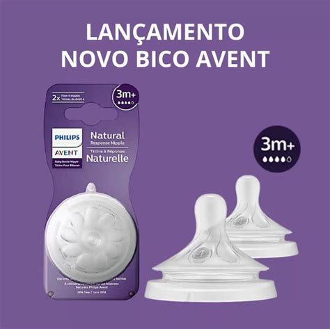 Bico Mamadeira Natural P Tala M Lan Amento Philips Avent Personal