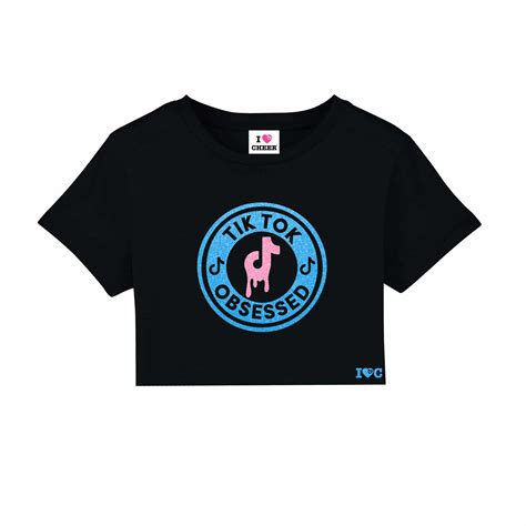 Black TikTok Obsessed T-Shirt - I Love Cheer®