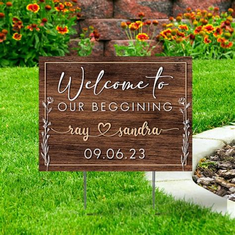 Wedding Yard Signs - Etsy