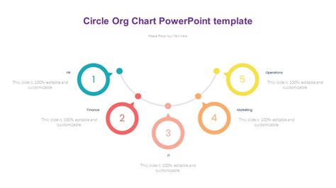 Circle Org Chart PowerPoint template - PPTUniverse