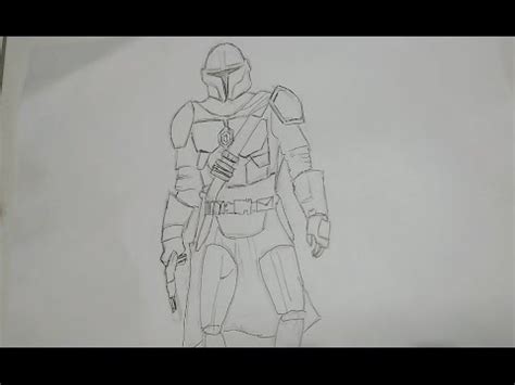 Como Dibujar A The Mandalorian Fortnite F Cil Youtube