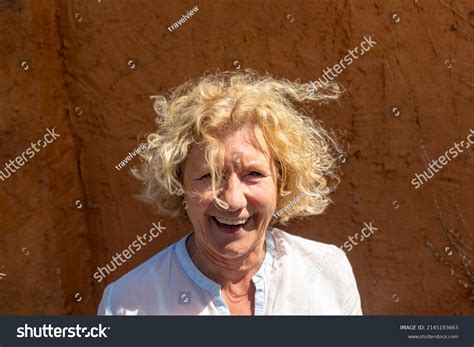 Portrait Attractive Beautiful Mature Woman Curly Stock Photo Shutterstock