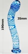 Crooked Penis Blue Veins Butt Plug Anal Play Glass Dildo For Sex Dildo Toys China Glass Dildo