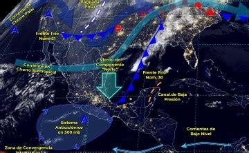 Clima en México nuevo frente frío núm 31 llegará al norte