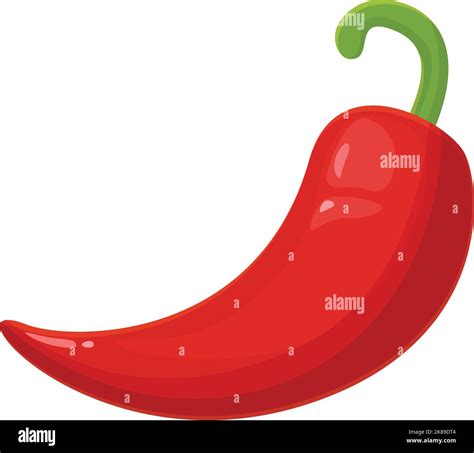 Red Chilli Icon Cartoon Vector Hot Spicy Spice Pepper Stock Vector Image Art Alamy