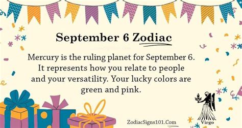 September 6 Zodiac is Virgo, Birthdays and Horoscope - ZodiacSigns101