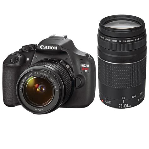 Canon Eos Rebel T Dslr Camera With Mm And Mm Lenses