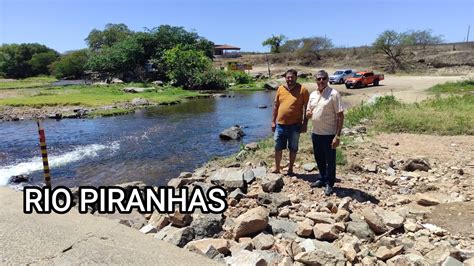 O RIO PIRANHAS PASSANDO EM PAULISTA NO SERTÃO PARAIBANO FONTE DE