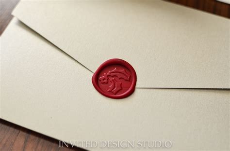 Wax Seal Wedding Invitation Wedding Invitations Invitations Custom