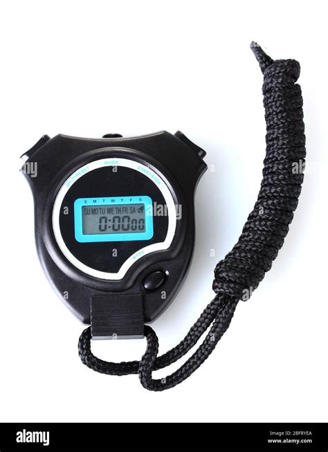 electronic sport timer isolated on white Stock Photo - Alamy