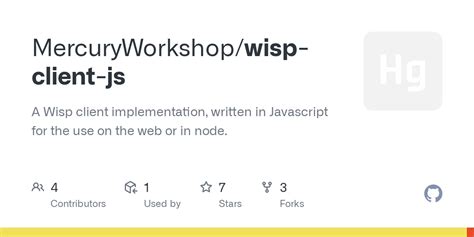 GitHub MercuryWorkshop Wisp Client Js A Wisp Client Implementation