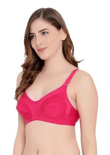 Push Up Lycra Cotton Women Full Coverage Non Padded Lace Rani Bra