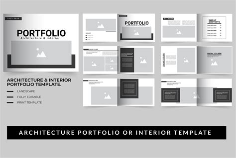 Architecture Portfolio Template Graphic By Farsigraphics Creative