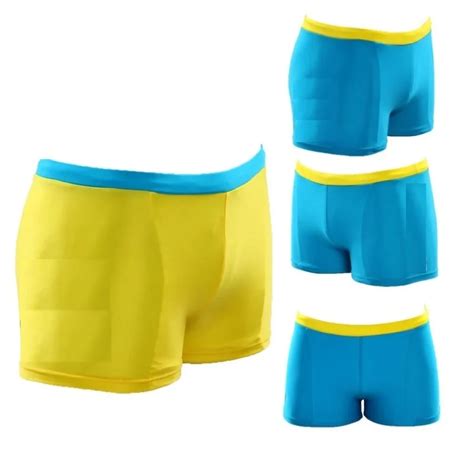 Blue Yellow Boys Swim Trunks Children Swimming Wear Trunk Beach Shorts