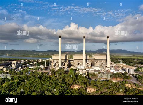 Aerial Of Queenslands Largest Single Coal Fired Power Station In