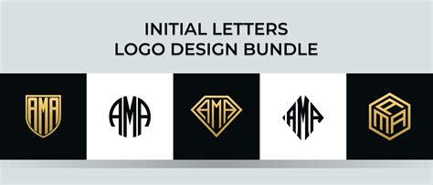 Initial letters AMA logo designs Bundle 4916796 Vector Art at Vecteezy