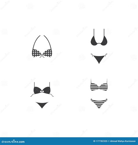Bikini Icon Stock Vector Illustration Of Female Dress
