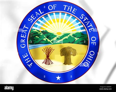 3D State Seal of Ohio, USA. 3D Illustration Stock Photo - Alamy