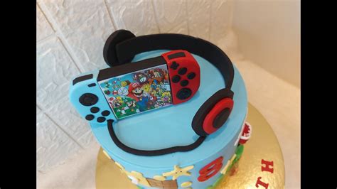 How To Make Nintendo Switch Cake Topper Youtube