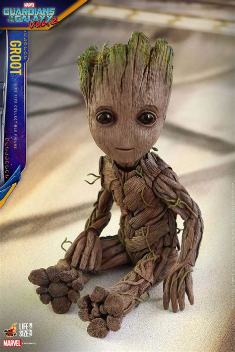 Guardians Of The Galaxy Vol Baby Groot Life Size Figure By Hot Toys The Toyark News
