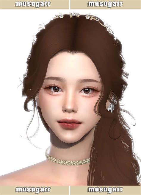 Melissa Preview Musugarr X Maamuang The Sims 4 Skin Asian Long