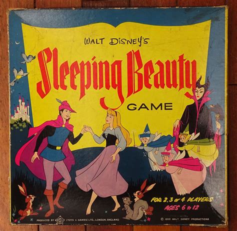 1959 Walt Disneys Sleeping Beauty Game By Bell Ltd London England