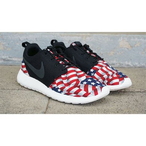 New Nike Roshe Run Custom Red White Blue American Flag Edition