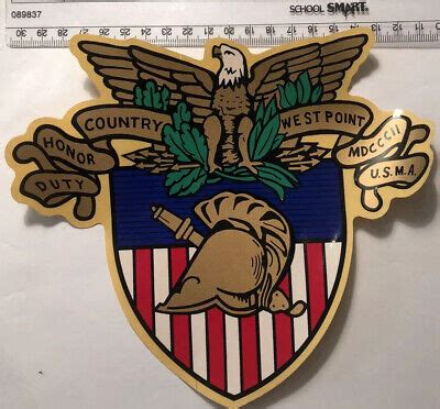 USMA - WEST POINT CREST VINYL STICKER- ARMY 8 INCH | eBay