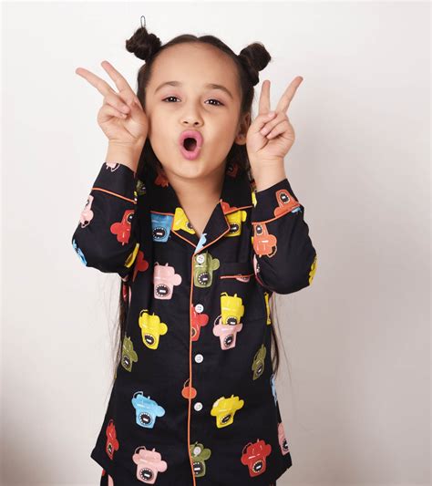 Telephone Printed Girls Nightsuit Set - KOOCHI POOCHI – koochi Poochi