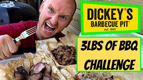 Dickeys Barbecue Pit Lbs Of Bbq Dickeys Bbq Challenge Youtube