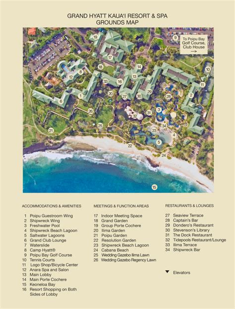 Map of Grand Hyatt Kauai Resort & Spa, HI , United States