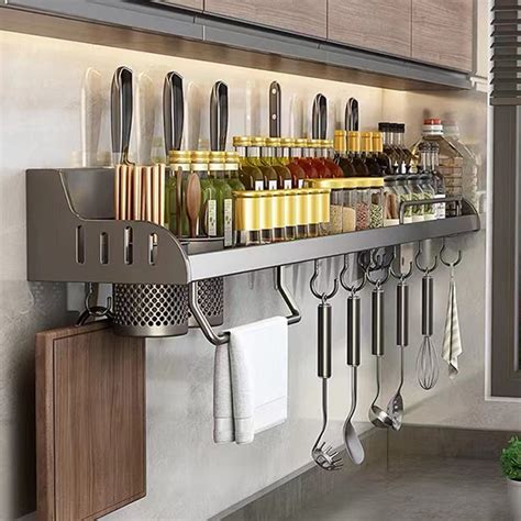 Porta Tempero Parede Inox