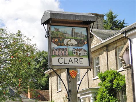 Clare Town Sign Detail © Adrian S Pye Geograph Britain And Ireland