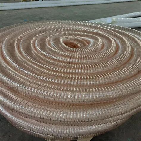 Polyurethane Pipe PU Spiral Air Duct Collection Flexible Reinforced